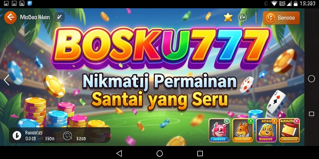 Tampilan gameplay seru dan penuh tantangan BOSKU777.