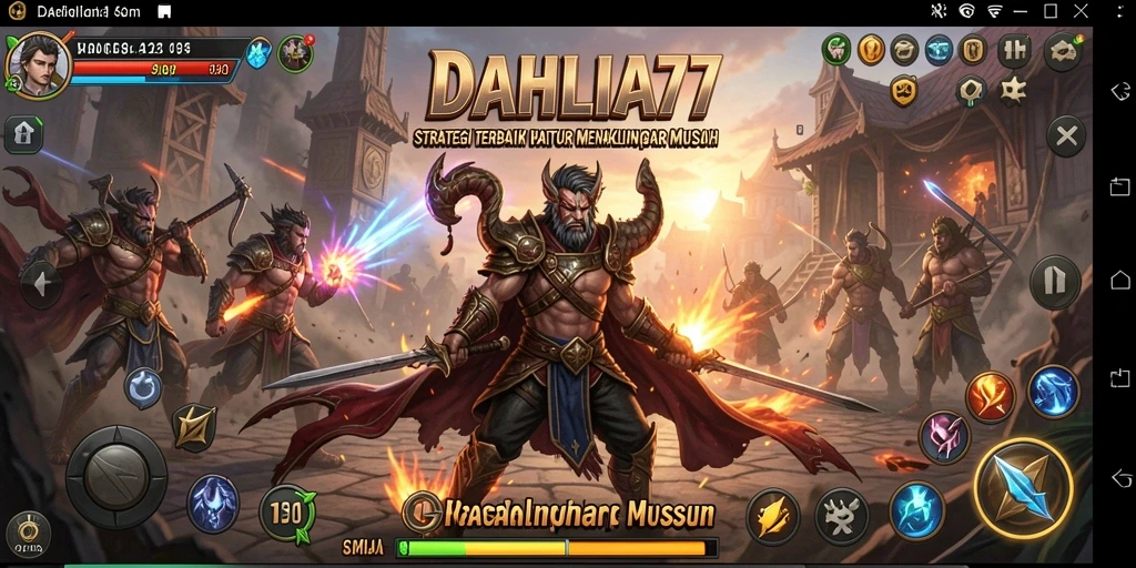 Tampilan gameplay DAHLIA77 dengan strategi yang mendalam.