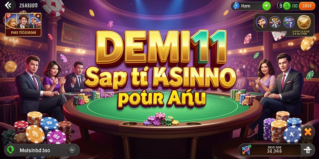 Gameplay seru dari aplikasi Kasino DEMI11 dengan grafis menarik.