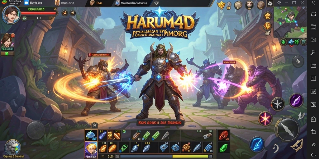 Tangkapan layar dari gameplay HARUM4D yang menakjubkan dengan petualangan seru.