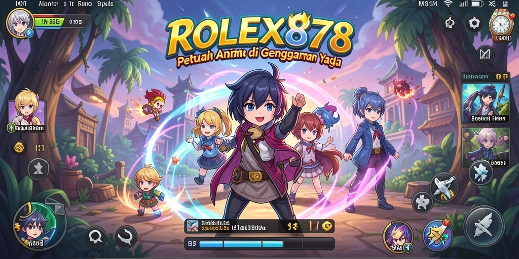 Tampilan gameplay yang mendebarkan dari ROLEX878, penuh aksi Anime.