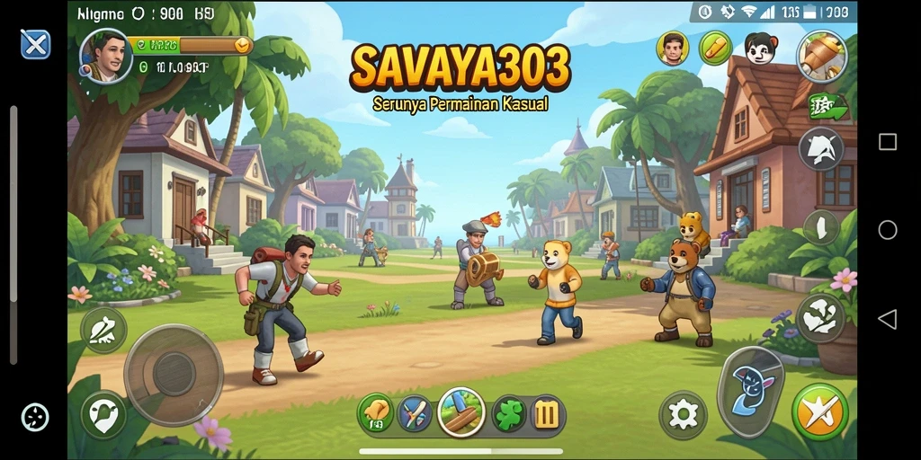 Screenshot utama SAVAYA303 menampilkan suasana gameplay yang seru dan interaktif.