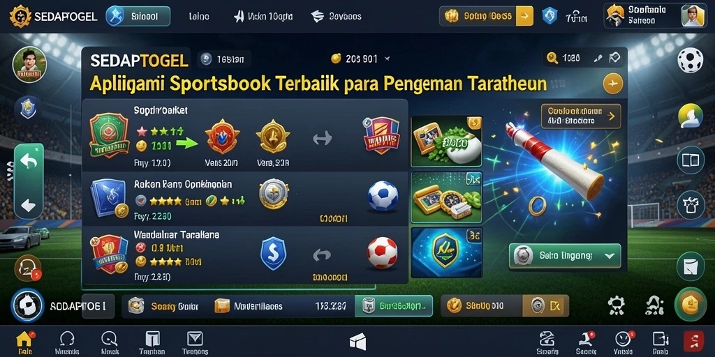 Tampilan menarik dari gameplay Sportsbook SEDAPTOGEL.