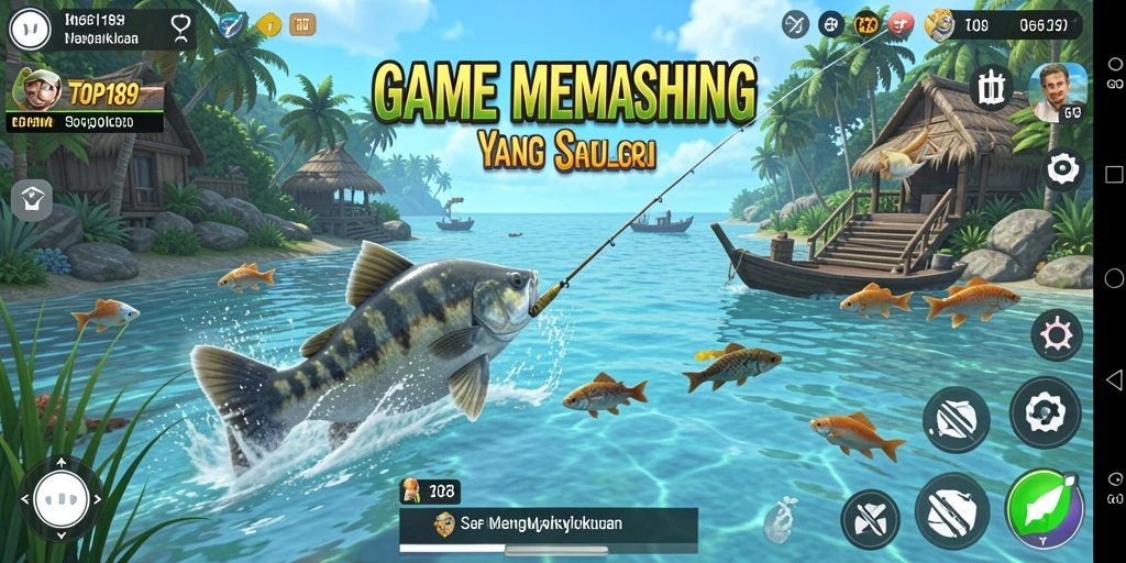 Tangkapan ikan yang spektakuler dalam gameplay TOPI189.