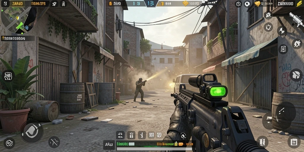 Gameplay seru ZARA4D dengan pertempuran intens.